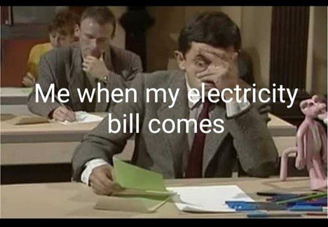high electric bill meme