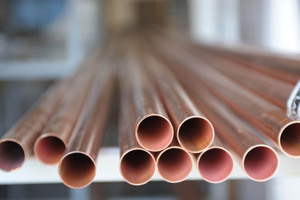 copper plumbing pipes