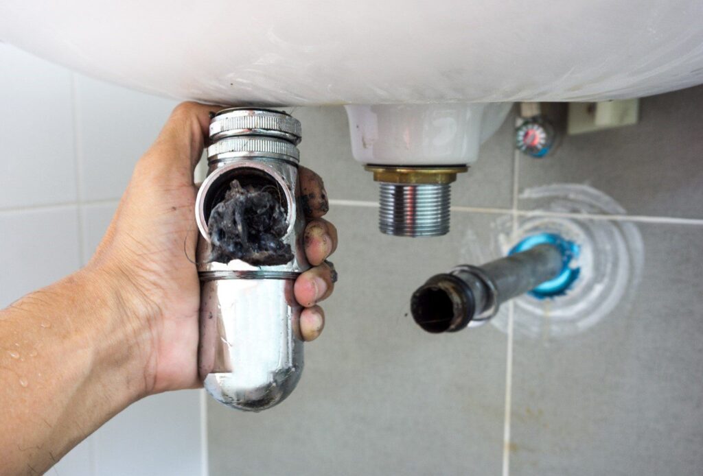 clogged bathroom sink drain