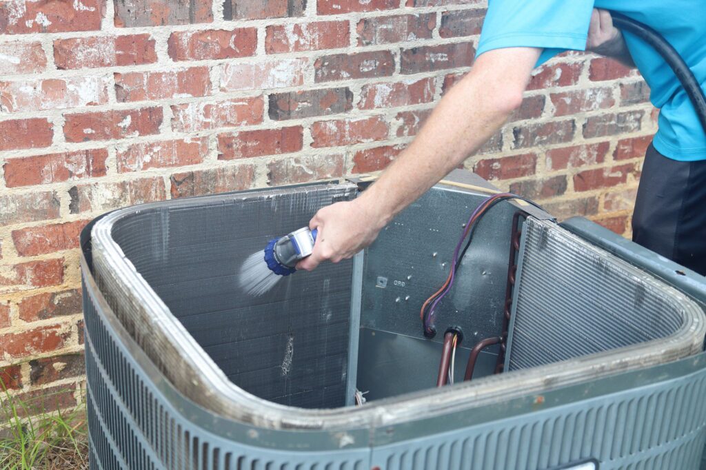 clean AC condenser coils