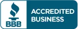 Adeedo proudly displays the BBB Accredited Business logo, featuring a blue torch on the left and “ACCREDITED BUSINESS” on the right.